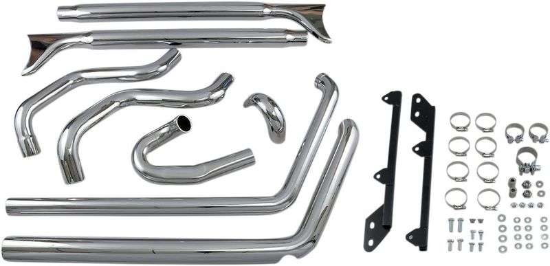 Avgassystem Bassani Xhaust True Fishtail Ftail Softail 89-17