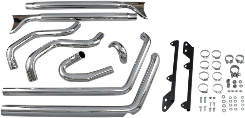Avgassystem Bassani Xhaust True Fishtail Ftail Softail 89-17