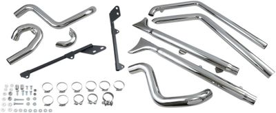 Avgassystem Bassani Xhaust True Fishtail 33 W/33 Softail 89-17