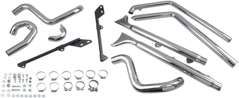 Avgassystem Bassani Xhaust True Fishtail 33 W/33 Softail 89-17