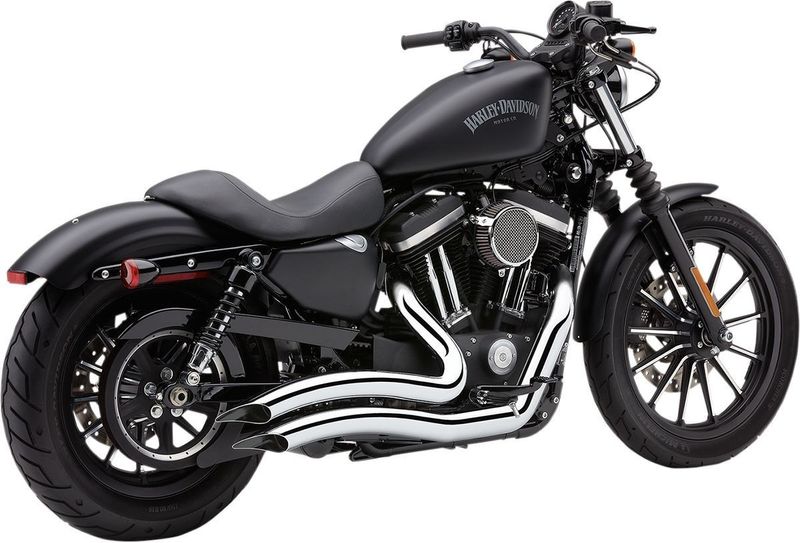 Avgassystem Cobra Speedster Swept kort XL Sportster 14-22 krom