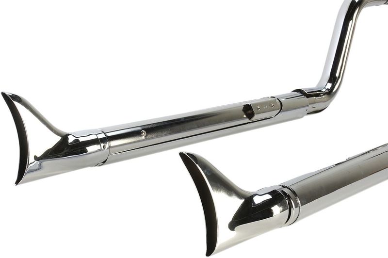 Avgassystem Cobra Bad Hombre dubbel krom Softail 07-11, Touring 07-11, Dyna 07-10