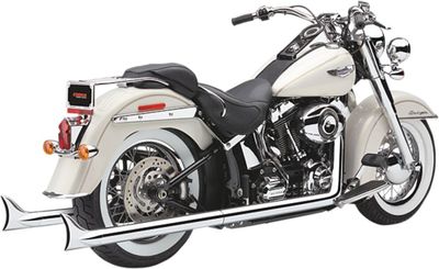 Avgassystem Cobra Bad Hombre dubbel krom Softail 86-06