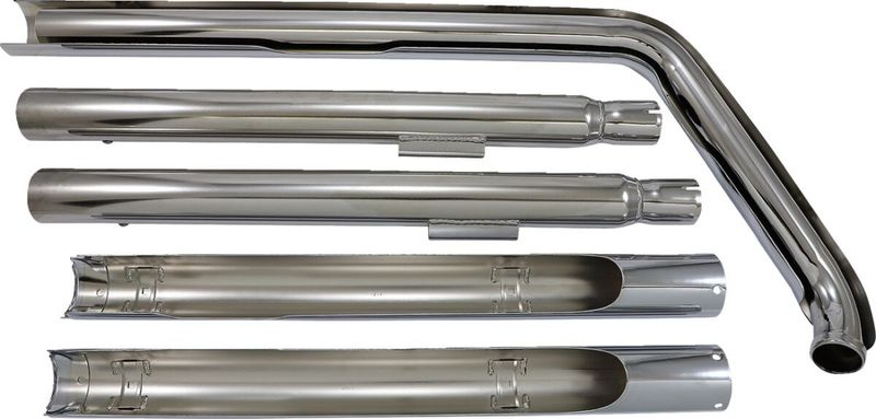 Avgassystem Cobra Bad Hombre dubbel krom Softail 86-06