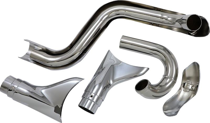 Avgassystem Cobra Bad Hombre dubbel krom Softail 86-06