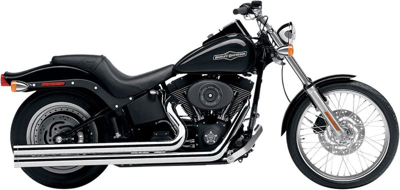 Avgassystem Cobra Speedster lång Softail 86-06
