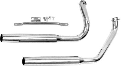 Avgassystem Paughco 38" koniska krom FLH Shovel 70-84 733TM