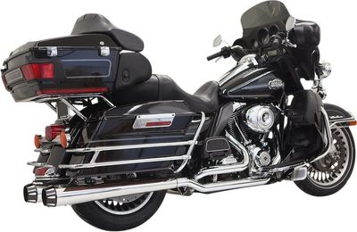 Avgassystem Bassani Xhaust True-Dual Touring 09-16 krom