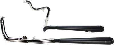 Avgassystem Bassani Xhaust True-Dual Touring 09-16 svart