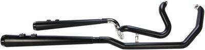 Avgassystem Bassani Xhaust True-Dual Touring 09-16 svart