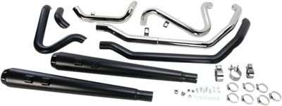 Avgassystem Bassani Xhaust True-Dual Touring 09-16 svart