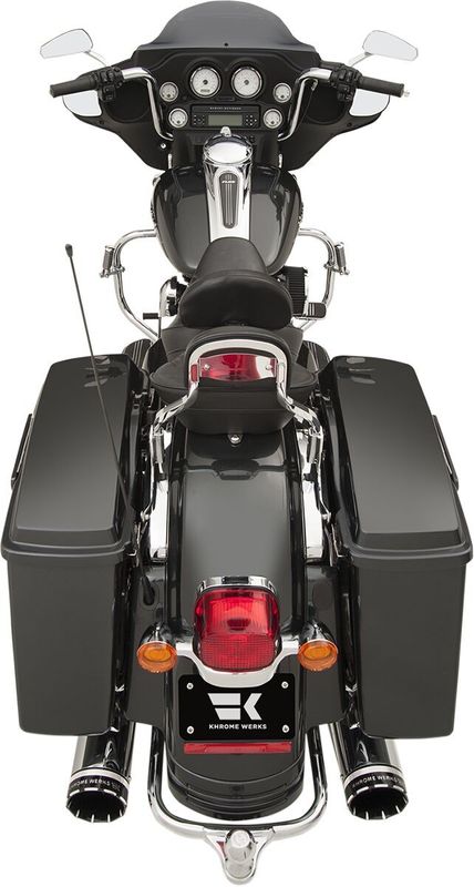 Avgassystem Khrome Werks 2 into-2 Dominator Two-step Crossover krom Touring 09-16