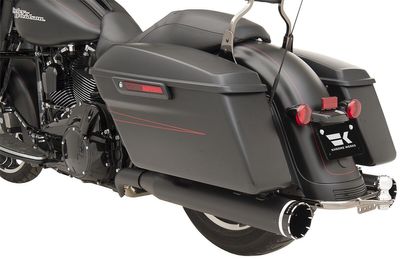 Avgassystem Khrome Werks 2 into-2 Dominator Two-step Crossover W/4.5M svart Touring 09-16