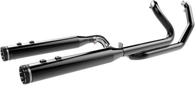 Avgassystem Khrome Werks 2 into-2 Dominator Two-step Crossover W/4.5 svart Touring 09-16