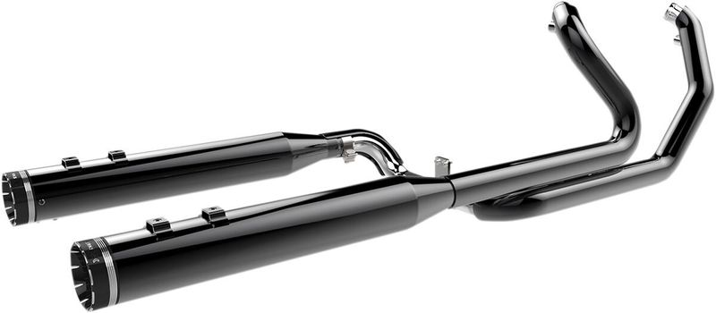 Avgassystem Khrome Werks 2 into-2 Dominator Two-step Crossover W/4.5 svart Touring 09-16