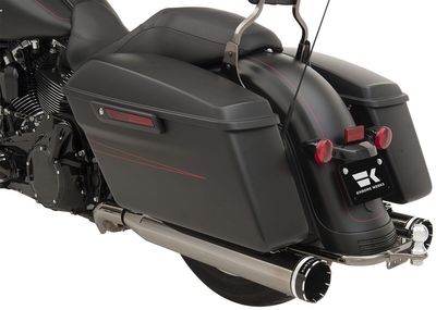 Avgassystem Khrome Werks 2 into-2 Dominator Two-step Crossover W/4.5 svart Touring 09-16