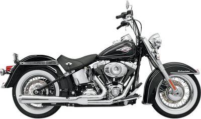 Avgassystem Bassani Xhaust Rage 2 1 W/heat krom Softail 85-17