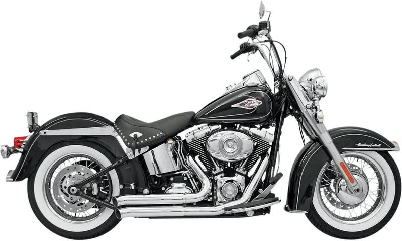 Avgassystem Bassani Xhaust FireSweep Softail 85-17 krom