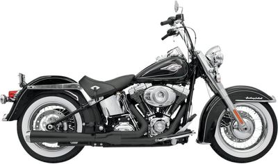 Avgassystem Bassani Xhaust Rage 2 1 svart bak Softail 85-17