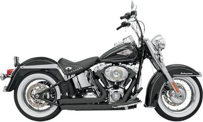 Avgassystem Bassani Xhaust FireSweep Softail 85-17 svart