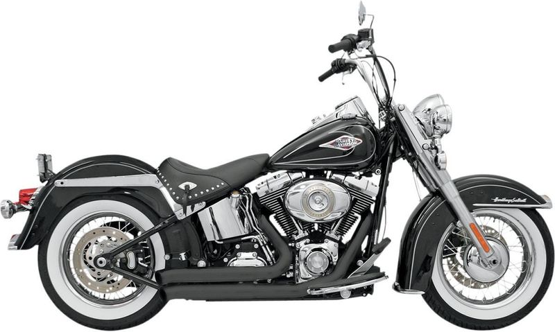 Avgassystem Bassani Xhaust FireSweep Softail 85-17 svart