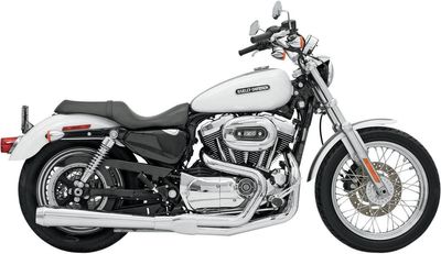 Avgassystem Bassani Xhaust Rage 2 1 krom bak Sportster 04-13