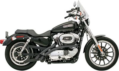 Avgassystem Bassani Xhaust Sweepers Swepr svart Sportster 86-03