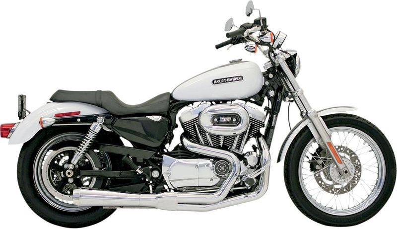 Avgassystem Bassani Xhaust Rage 2 1 XL Sportster 86-03 krom