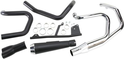Avgassystem Bassani Xhaust Rage 2 1 svart Sportster 04-13