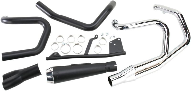 Avgassystem Bassani Xhaust Rage 2 1 svart Sportster 04-13