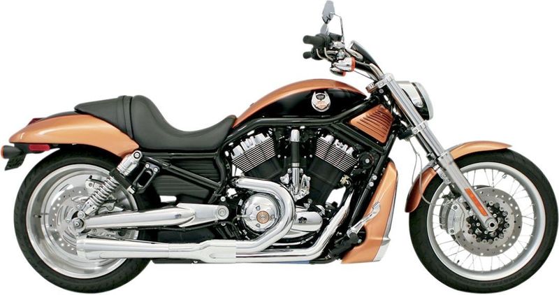 Avgassystem Bassani Xhaust Rage 2 1V krom V-Rod 02-05