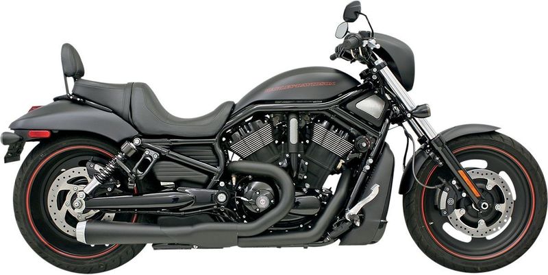 Avgassystem Bassani Xhaust Rage 2 1V svart V-Rod 07-15