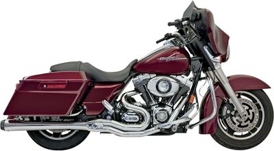 Avgassystem Bassani Xhaust Rage II Mega 2 Touring 95-16, Trike 14-15 krom