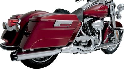 Avgassystem Bassani Xhaust Rage II B1 2 Touring 95-16, Trike 14-15 krom