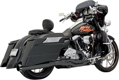 Avgassystem Bassani Xhaust Rage II B1 2 Touring 95-16, Trike 14-15 svart