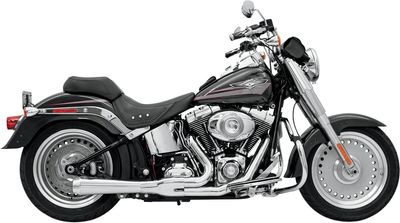Avgassystem Bassani Xhaust Rage 2 1 Softail 85-17 krom
