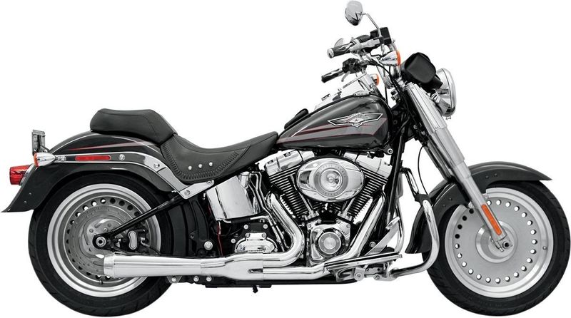Avgassystem Bassani Xhaust Rage 2 1 Softail 85-17 krom