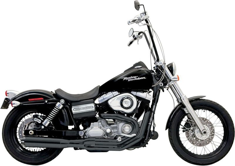 Avgassystem Bassani Xhaust Rage II B1 2 Dyna 91-17 svart
