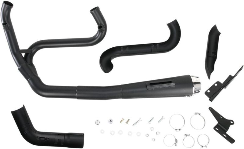 Avgassystem Bassani Xhaust Rage 2 1 Dyna 91-17 svart