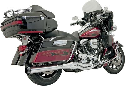 Avgassystem Bassani Xhaust Rage 2 1 B4 Touring 95-16, Trike 14-15 krom