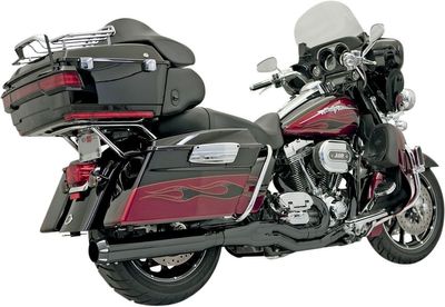 Avgassystem Bassani Xhaust Rage 2 1 B4 Touring 95-16, Trike 14-15 svart