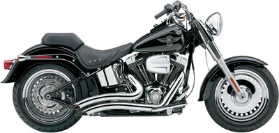 Avgassystem Cobra Speedster Swept kort Softail 12-17 krom