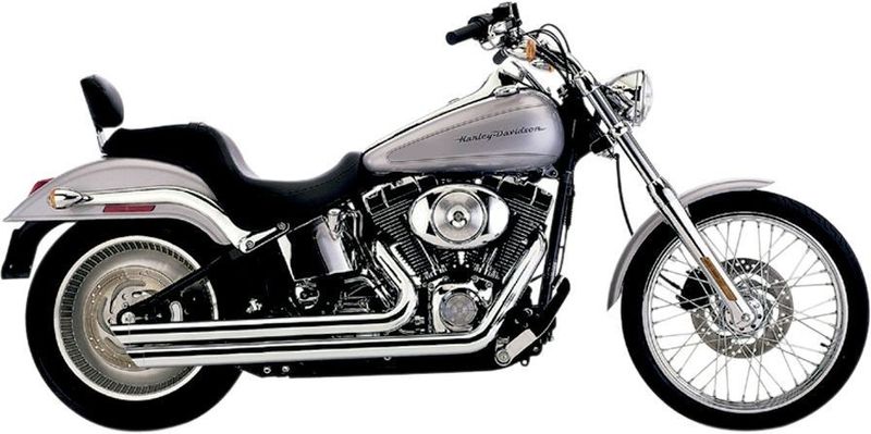Avgassystem Cobra Speedster SlashDown Softail 12-17 krom