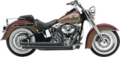 Avgassystem Cobra Speedster SlashDown Softail 12-17 svart