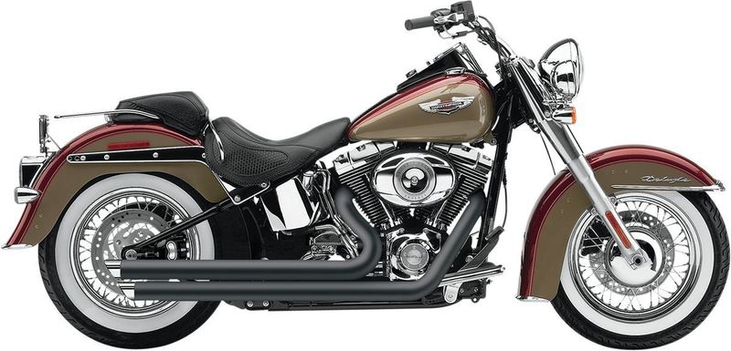 Avgassystem Cobra Speedster SlashDown Softail 12-17 svart
