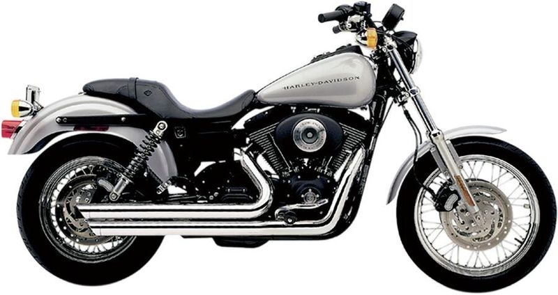 Avgassystem Cobra Speedster SlashDown Dyna 12-17 krom