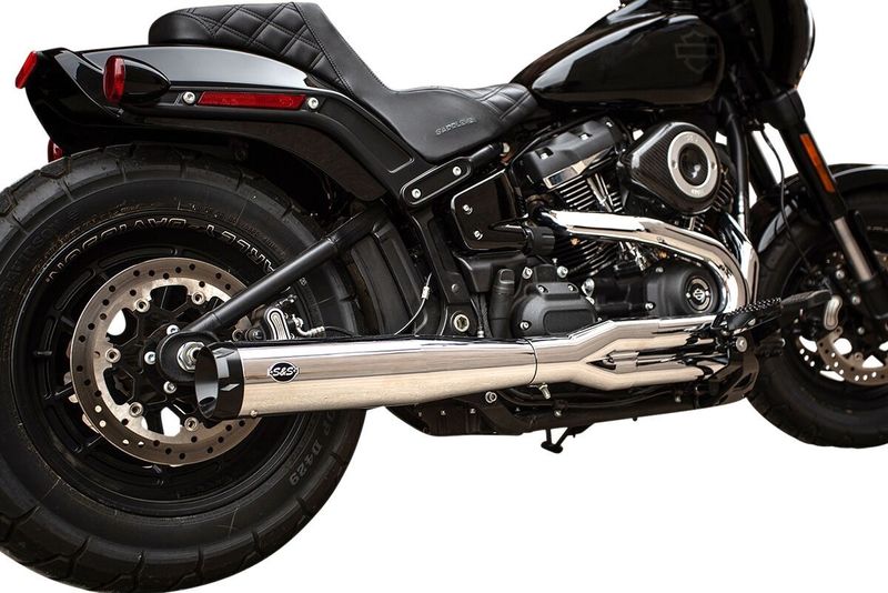 Avgassystem S&S SuperStreet 2 1 blå Softail 18-23 550-0790