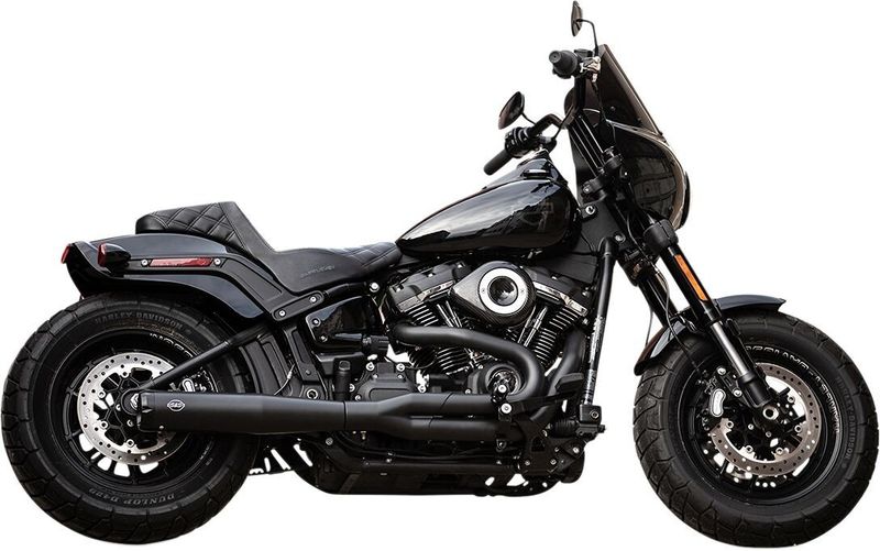 Avgassystem S&S SuperStreet 2 1 blå Softail 18-23 550-0788