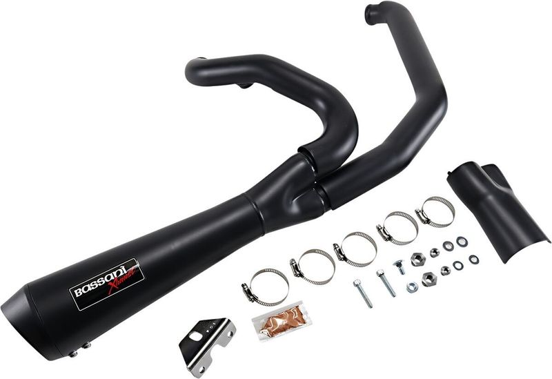 Avgassystem Bassani Xhaust Rage 2 1 Road kort Touring 17-upp 1F42RB