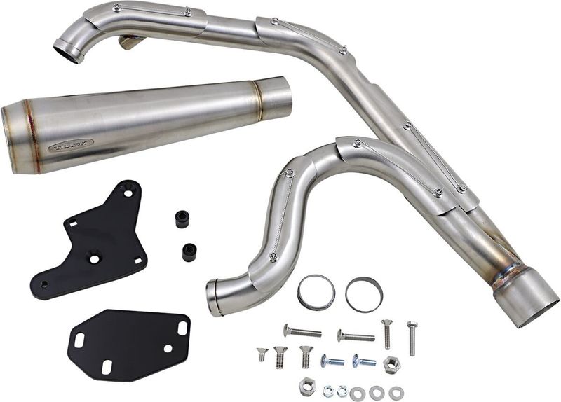 Avgassystem Trask 2 into-1 Assault Softail 18-24